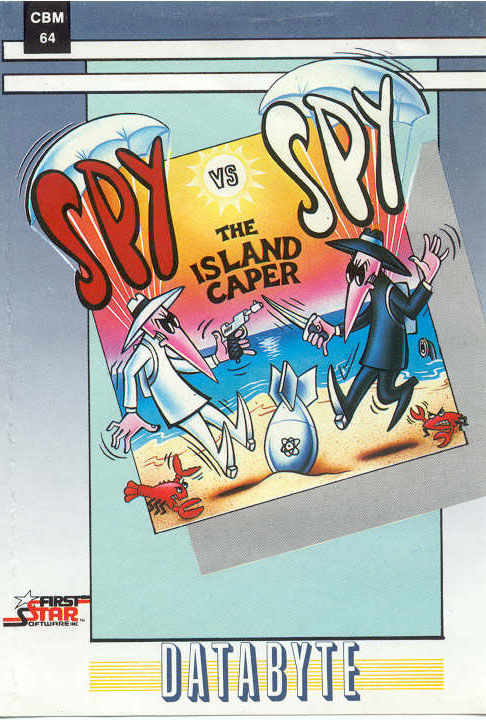 Spy vs Spy the Island Caper box art for Commodore 64